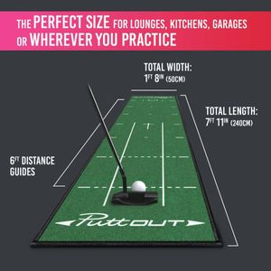 PuttOUT Medium Putting Mat – Indoor Golf Practice Green