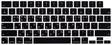 MMDW Korean Silicone Keyboard Cover, for MacBook 2023 15Air A2941/Pro14 A2779/Pro16 A2780/2022 Air 13 M2 A2681/2021 Pro 14" 16" A2442 A2485 A2991 A2992 & MacBook Air/Pro Retina, 13-13.3" Notebook