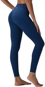 baleaf Freeleaf Broadway High Waisted Leggings for Women, 25" Dance Yoga Workout Running Athletic Tummy Control Soft Pants with Pockets, Navy Blue XL