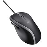 Logitech M500 Wired USB Mouse, High Precision 1000 DPI Laser Tracking, 7 Buttons, PC / Mac / Laptop - Black