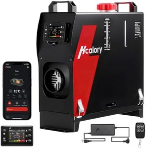 8KW Diesel Heater, HBS1S Portable Diesel Air Heater with App Control, 10-Temperature Settings, 18% Boost in Burning Efficiency, Auto Start-Stop, and 110V AC 12V 24V DC, for Car, Campers, 2025 Upgraded