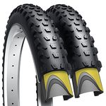 Fincci Pair 27.5 X 2.35 Mountain Bike Tyre 60-584 60 TPI with Nylon Protection for Mountain Enduro MTB Hybrid Bicycle Pack of 2