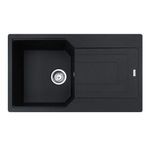 Franke Kitchen Sink Made of Granite (Fragranite+) with a Single Bowl Urban UBG 611-86-onyx 114.0575.023, Onyx, Normal