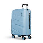 Safari Polycarbonate (Pc) Persia Spinner Suitcase Hardside Large Size Check-in 4 Wheels Luggage Pearl Blue Color 77Cm