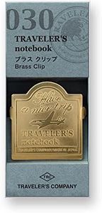 Traveler's Company Traveler's Notebook, Brass Clip, Airplane Pattern 43090006