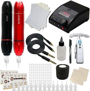 Javelin Portable Tattoo Pen Kit Starter Machine Gun Power Supply Set (Javelin Apprentice Kit) 84 PCS
