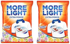 More Light Extra Power Detergent powder 4kg (Pack of 2)