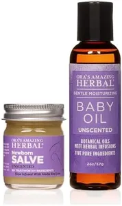 Ora's Amazing Herbal Newborn Salve & Baby Oil Set, Baby Acne Eczema Diaper Rash Natural Treatment, Organic Calendula Licorice Castor Oil