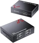 AV Access USB Extender Over Cat5e/6/6a/7 196ft/60M, 4 USB 2.0 Ports, Plug and Play, No Driver, Supports All Operating System, Keyboard and Mouse USB Over Ethernet