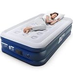 Active Era Premium Single Air Bed Inflatable Mattress with a Built-in Electric Pump and Pillow