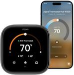 Aqara Smart Thermostat W200 with Apple Adaptive Temperature & Clean Energy Guidance, 4" Touchscreen, Matter Controller, Built-in Radar Sensor, Works with Apple Home, Siri, Google Assistant, Alexa