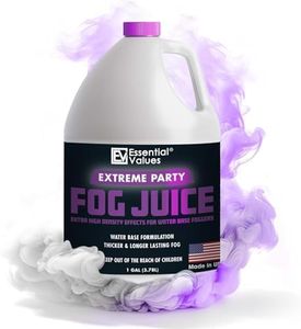 Fog Machine Fluid - Extreme High Density (128 FL OZ / 1 Gallon), Made in USA – Produces White-Out Conditions with Lasting HEAVY Fog for Water Based Foggers, Designed for 700 Watts+ Fog Machines