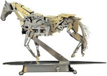 Victmax 3D Metal Mechanical Horse DIY Assembly Puzzle Kit, Dynamic Bionic Assembly Sculpture with Precision Transmission Structure, Desktop Art Display Collectible