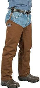 Snake Proof, Briar Proof,100% Waterproof Hip Wader, Made in U.S.A., Brown, Men's 10 | Chap Size Thigh 27/Inseam29