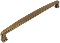 10 Pack - Cosmas 4392-192BAB Brushed Antique Brass Modern Cabinet Hardware Handle Pull - 7-1/2" Inch (192mm) Hole Centers