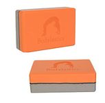 Bodylastics Yoga Blocks Set of 2 High Density EVA Foam Non-Slip Workout Bricks to Improve Poses Balance Flexibility Support Strength Training Exercise