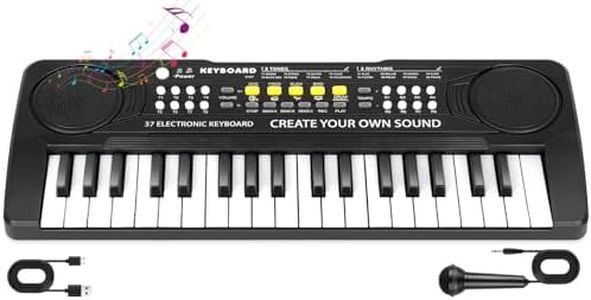 37 Key Piano Keyboard for Kids Musical Toys for 3 4 5 6 Year Old Girls Kids Piano Portable Music Keyboard Electronic Educational Learning Toy for Boys Girls Birthday Gifts