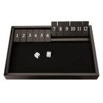 WE Games Shut The Box Game Wooden - 12 Number Flip Tiles with Black Stained Wooden Game Board - Large, 13.5 inches Board Games for Family Game Night, Family Games, Dice Table Games, Bar Games