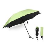 HomeCloud 5 Fold Fruit Printed Manual Open Umbrella| Windproof, Sunproof & Rainproof with Sturdy Steel Shaft & Wrist Straps | Easy to Hold & Carry | Umbrella for Women, Men & Kids (Light Green)