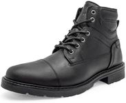 RedTape Genuine Leather Ankle Length Boots for Men | Soft Cushioned Insole, Slip-Resistance, Dynamic Feet Support, Arch Support & Shock Absorption RTE4201-6