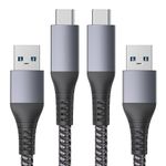 Maxonar 2Pack USB C Fast Charging Cable 10Gbps Data USB A Android Auto Cable QC3.0 3.1A Fast Charger Data Transfer Cable USB3.2 Gen2 for Samsung Note20 Galaxy S23/S22/S21 Z Flip5 Tab S8 Pixel 8 1M