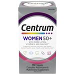 Centrum Women 50 Plus Multivitamins/Minerals Supplement for Women 50+, 90 Tablets (Packaging May Vary)