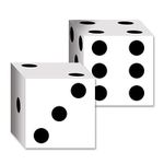 Beistle 54132 2-Pack Dice Card Boxes, 6-1/2-Inch by 6-1/2-Inch (Value 2-Pack)