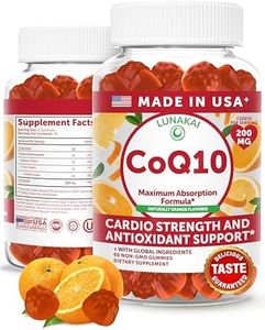 Lunakai USA Made CoQ10 Gummies for Adults 200mg – Coenzyme Q10 for Heart Health, Cellular Energy & Aging Support – Non-GMO, Vegan, 60ct