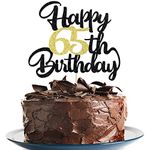 Klionjor 65th Happy birthday cake topper happy birthday cake decoration 65th birthday party decoration gift plugin (65)