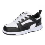 Puma Unisex Kids Puma Rebound V6 Lo Ac Inf Sneakers, Puma White-Puma Black, 6 UK