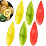 Set of 6 Kiwi Spoons, Kiwi Peeler Plastic Kiwi Spoon, Fruit Helper Knife Spoon, Fruit Peeler Cutter Spoon for Kiwis, Grapefruits, Passion Fruits, Kitchen Accessories