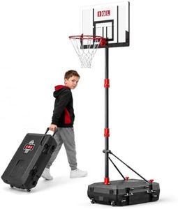 IGL Portable Basketball Hoop Ourdoor, 32" Adjustable & Foldable Goal