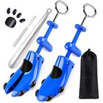 Yalumo Shoe Stretcher, Plastic Pair of 4-way Adjustable Shoe Expander Shoe Tree Widener for Wide Feet Bunions, Blue for Men’s Shoes Us Size 9.5-13, for men’s Shoes Us Size 9.5-13