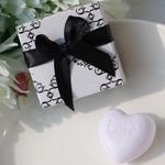 AIXIANG Heart Shape Soap Favours, 100% Handmade organic Soaps for Wedding party favors ,Bridal shower soap set(24pcs)