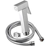 ZAP Cube Series Brass Health Faucet with Stainless Steel Tube(1.5 M) and ABS Hook (2)