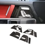 taruisixt for Mercedes Benz G Class W463 W464 2019 2020 Real Carbon Fiber Car Seat Switch Button Protective Sticker Auto Interior Accessories