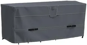 HWmatyCover Patio Bistro Set Cover, Outdoor Bar Set Cover 49 Inch, Heavy Duty Waterproof Patio Bistro Table Cover, All Weather Protection Patio Furniture Cover with Air Vent, 49"L x 25"W x 30"H, Grey