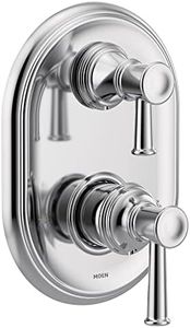 Moen UT3322 Belfield M-CORE 3-Series 2-Handle Shower Trim with Integrated Transfer, Valve Required, Chrome