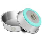 LumoLeaf Dog Bowls Large Stainless Steel Water and Food Bowls, Non Slip Pet Feeder Dishes with Rubber Bottom, Pet Bowls for Medium and Large Dogs (3000 ml (2 Pack))