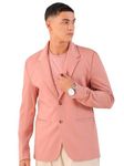 The Indian Garage Co Men's Knitted Blazer 1223-KNTBLZ-09-Peach Rose-L_Peach