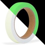 315 Supplies Glow in the Dark Tape 10m long- Fluorescent, Luminous, Neon Design, Adhesive Tape, Creative Illumination for DIY, Arts, Warning Tape and Decorations (GREEN)