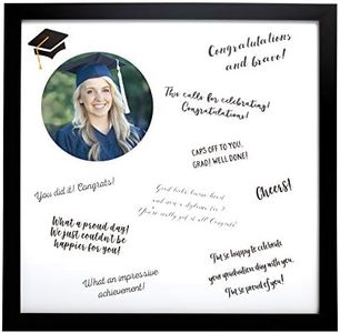 Kate & Milo Graduation Signature Guestbook Photo Frame, Graduation Party Best Wishes Message Board, Grad Party Supplies, Guest Signing Frame, Memorable Graduation Gifts, 14 x 14