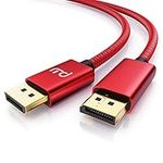 Primewire - Premium DisplayPort to Display Port Cable – 2m - DP1.4-8K: 7680x4320 @ 60 Hz – gold plated contacts - PC and notebooks connection to monitors und projectors - red