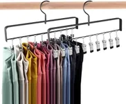 Gumilyo 2 Pack Legging Hanger for Closet, Deformation Resistance/High Load-Bearing/ 360° Rotatable/Space-Saving, Pants Hangers Also for Jeans, Caps, Bra, etc