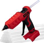 Mellif 100W Cordless Hot Glue Gun Compatible with Milwaukee 18V Battery Powered with Full Size 11mm Sticks(No Battery Tool Bare)