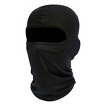 fuinloth Balaclava Ski Face Mask, Motorcycle Cycling Neck Warmer for Helmet, UV Protector Scarf for Men/Women Black