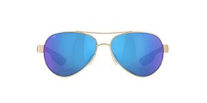 Costa Del Mar LR64OBMGLP Loreto Rose Gold Blue 580Glass Polarized Sunglasses NEW