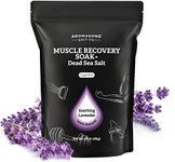 Aromasong Muscle Recovery Bath Soak 3 LB - with Pure Dead Sea Salt, OptiMSM, Magnesium Flakes & Essential Oils - Made in USA