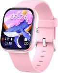 Kids Smart Watch for Boys Girls,IP68 Waterproof Kids Fitness Activity Tracker Watch,Heart Rate Sleep Monitor,8 Sport Modes,Pedometers,Calories Counter,Alarm Clock,Kids Gifts for Teens 5+ (Pink)