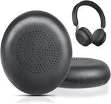 Street27® Ear Pads Cushion Compatible with Jabra Evolve2 65 (65MS 65UC USB)/Evolve2 40 (40UC 40MS USB)/Elite 45h On-Ear Wireless Headphones, Soft Protein Leather, Noise Isolating Memory Foam Earpads